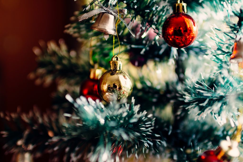 Willow Ranch Christmas tree Buttonwillow CA holiday decorations restaurant interior